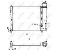 NRF Engine Coolant Radiator - 58678
