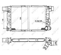 NRF Engine Coolant Radiator - 58844