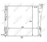 NRF Engine Coolant Radiator - 59087
