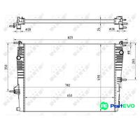 NRF ENGINE COOLING RADIATOR 53965 FOR RENAULT