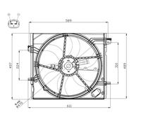 NRF 47897 Fan, radiator
