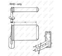 NRF Interior Heater Radiator 58623 - BRAND NEW - GENUINE - 5 YEAR WARRANTY
