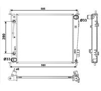 NRF 53058 Engine radiator