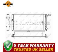 NRF Radiator Fits VW Golf 1991-1999 Vento 1991-1998 Golf Van 1993-1999
