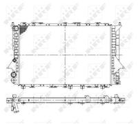 NRF 58868 Engine radiator