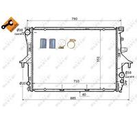 NRF Radiator for Audi Q7 TDi Quattro S Line BTR 4.1 March 2007 to March 2009