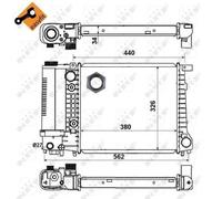 NRF 51352 Engine radiator