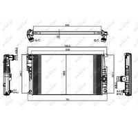 NRF 58413 Engine radiator
