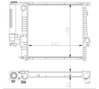 NRF 53849A Engine radiator