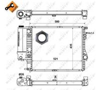 NRF 58165 Engine radiator