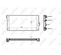 NRF 53817 Engine radiator