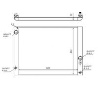NRF 58320 Engine radiator
