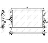 NRF 53129 Engine radiator