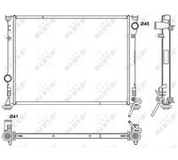 NRF 53042 Engine radiator
