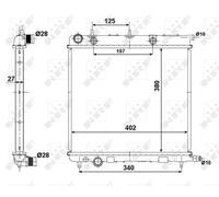 NRF 50439 Engine radiator
