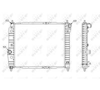 NRF 53637 Engine radiator