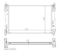 NRF Radiator for Fiat Doblo MultiJet Work Up 105 1.6 February 2010 to Present