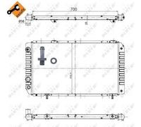 Radiator fits FIAT DUCATO 230, 244 2.8D 98 to 06 NRF 1307392080 1307393080 New