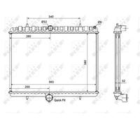 NRF 53861 Engine radiator