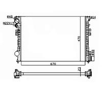NRF 58958A Engine radiator
