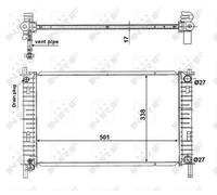 NRF 56134 Engine radiator