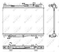 NRF Radiator for Ford Fiesta LPG RTJA/RTJB/RTJD 1.4 January 2009 to January 2017