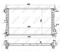 NRF 509638 Engine radiator