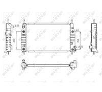 NRF 53748 Engine radiator