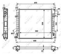 NRF 53989 Engine radiator