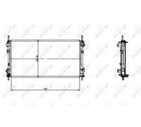 NRF 519697 Engine radiator