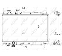 NRF 53186 Engine radiator