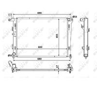 NRF Radiator for Hyundai i30 G4FA 1.4 Litre October 2007 to October 2012
