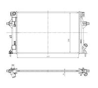 NRF 550035 Engine radiator