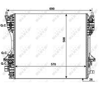 NRF 53012 Engine radiator
