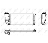Radiator fits FIAT PANDA 141 1.0 87 to 98 156A2000 NRF 5998952 7350439 7532684