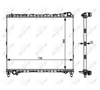 NRF 59174 Engine radiator