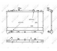 NRF 58381 Engine radiator