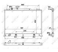 NRF Radiator for Mazda CX7 L3VDT 2.3 Litre Petrol October 2007 to October 2009