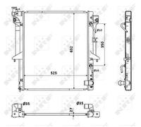 NRF Radiator for Mitsubishi L200 4D56T 2.5 Litre November 2009 to September 2014