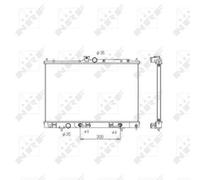 NRF 53594 Engine radiator