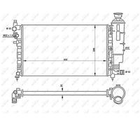 NRF Radiator for Peugeot 106 GTi NFX(TU5J4) 1.6 Litre May 1996 to May 2004