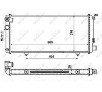 NRF 54628 Engine radiator