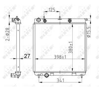 NRF Radiator for Peugeot 207 HDi DV4TD/DV4TDL5/DV4C 1.4 April 2007 to Present