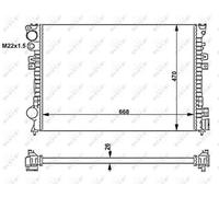 NRF 58262 Engine radiator