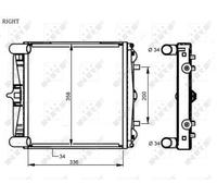 Radiator fits PORSCHE 911 996 3.4 97 to 01 Manual Transmission NRF 99610613150