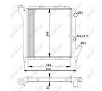 NRF 54641 Engine radiator