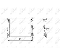 NRF 58188 Engine radiator