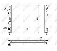 NRF 58217 Engine radiator