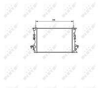 NRF 58318 Engine radiator