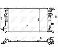 NRF Radiator for Renault Megane TCe 130 H5ft404 1.2 January 2013 to Present